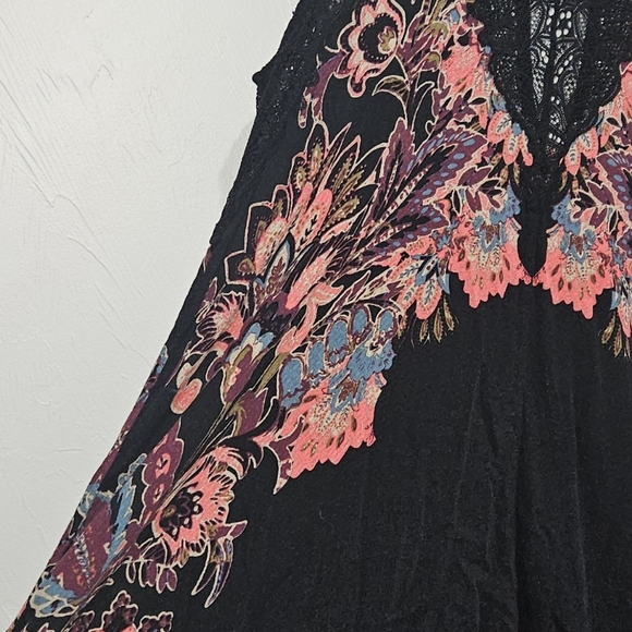 Intimately Free People Dress Womens Size Medium Marsha Lace Printed Fairygoth - Picture 5 of 12